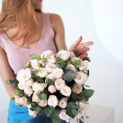 Монобукет "Ванильное небо" Монобукет "Ванильное небо"