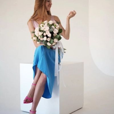 Монобукет "Ванильное небо" Монобукет "Ванильное небо"