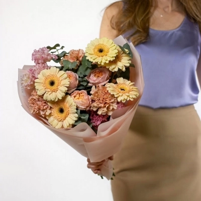 Трио-букет "Ты моя половинка" Трио-букет "Ты моя половинка"