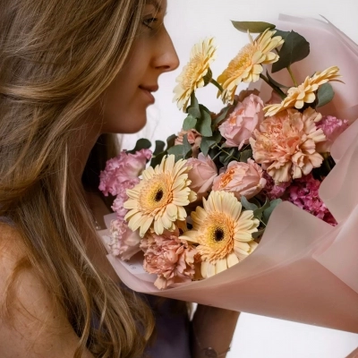 Трио-букет "Ты моя половинка" Трио-букет "Ты моя половинка"