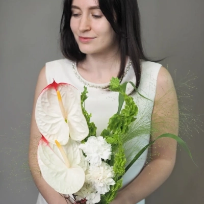 Букет невесты "Теперь нас двое" Букет невесты "Теперь нас двое"