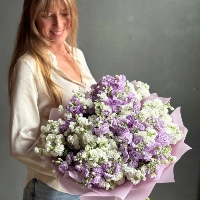 Воздушный букет душистой маттиолы Воздушный букет душистой маттиолы